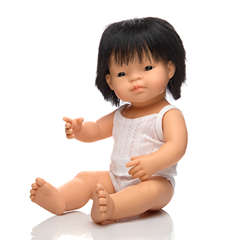 Лялька-пупс 38 см у білизні Miniland хлопчик-азіат - lebebe-boutique - 3