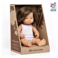 Лялька-пупс анатомічна, 38см, дівчинка-шатенка із синдромом Дауна в білизні (у коробці) - lebebe-boutique - 2