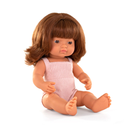Лялька Miniland руда дівчинка з веснянками в одязі (подарунк. коробка) 38 см