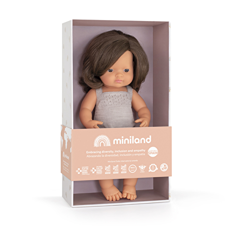 Лялька Miniland дівчинка шатенка (подарунк. коробка) 38 см - lebebe-boutique - 2