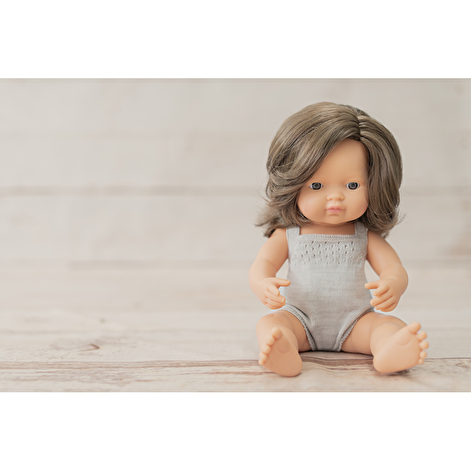 Лялька Miniland дівчинка шатенка (подарунк. коробка) 38 см - lebebe-boutique - 3