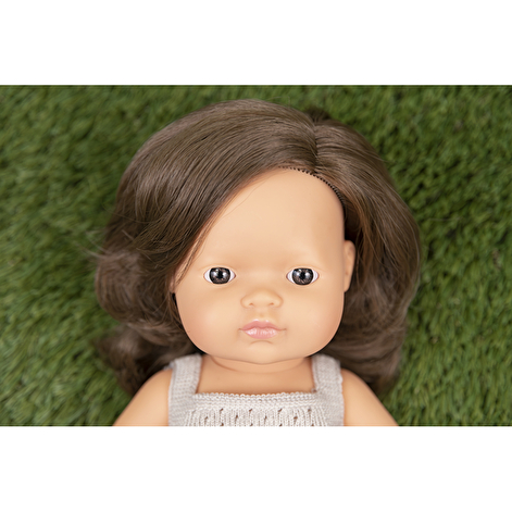 Лялька Miniland дівчинка шатенка (подарунк. коробка) 38 см - lebebe-boutique - 6