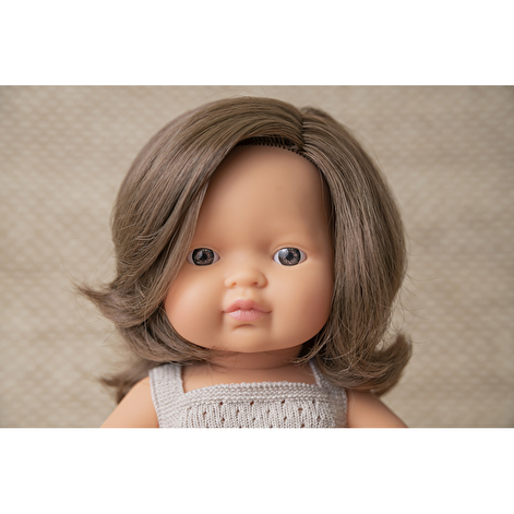 Лялька Miniland дівчинка шатенка (подарунк. коробка) 38 см - lebebe-boutique - 7