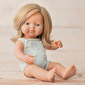 Лялька Miniland  дівчинка блондинка зеленоока в одязі (подарунк. коробка) 38 см - lebebe-boutique - 3