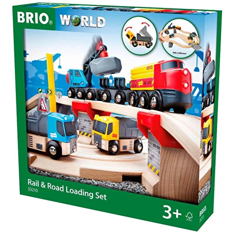 Детская железная дорога BRIO c переездом и погрузкой