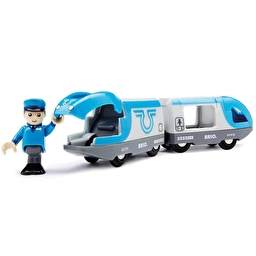 Іграшковий пасажирський поїзд на батарейках BRIO