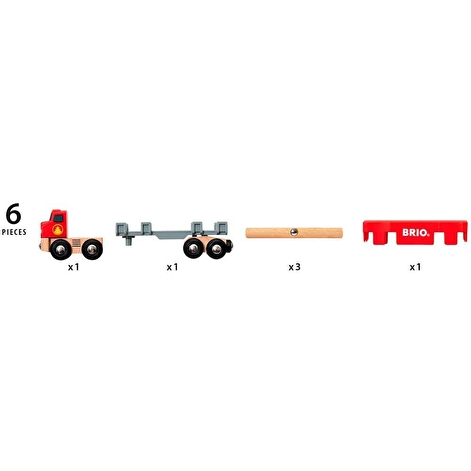 Іграшка вантажівка-лісовоз BRIO з вантажем - lebebe-boutique - 2