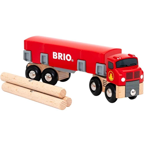 Іграшка вантажівка-лісовоз BRIO з вантажем - lebebe-boutique - 3