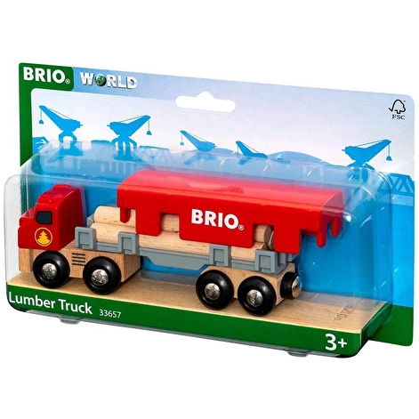 Іграшка вантажівка-лісовоз BRIO з вантажем - lebebe-boutique - 6