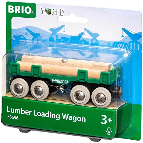 Іграшка вагон-лісовоз для залізниці BRIO - lebebe-boutique - 3