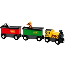 Іграшковий поїзд з вагончиками і фігурками тварин BRIO Сафарі