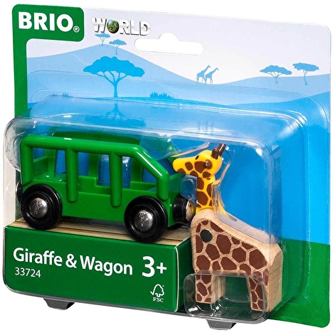 Іграшка вагончик BRIO з фігуркою жирафа - lebebe-boutique - 2