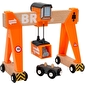 Іграшка портовий мостовий кран BRIO з вагончиком і вантажем
