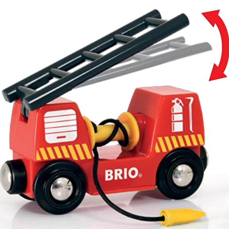 Іграшкова пожежна машинка BRIO з фігуркою - lebebe-boutique - 5