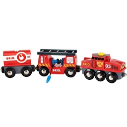 Іграшка пожежний поїзд для залізниці BRIO