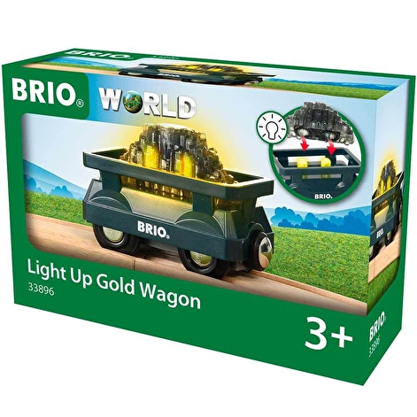 Іграшка вагончик BRIO з вантажем, що світиться