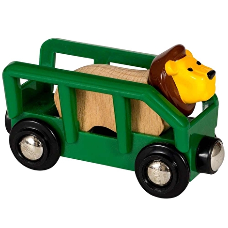Іграшка вагончик BRIO з фігуркою лева