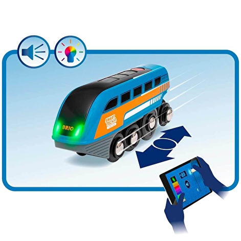 Дитяча кругова залізниця BRIO Smart Tech з інтерактивними тунелями - lebebe-boutique - 8