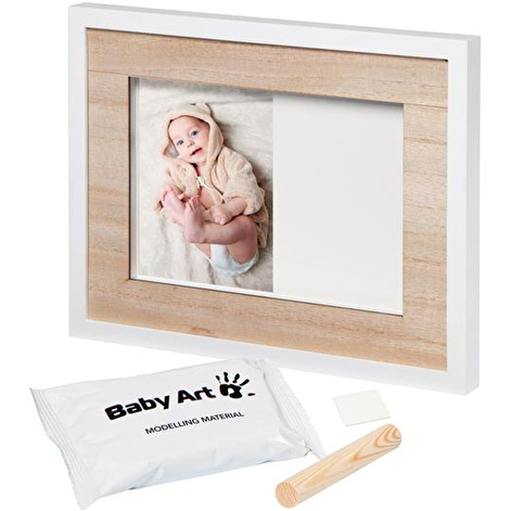 Набір для створення відбитка ручки та ніжки малюка Baby Art Настінна рамка Натуральна - lebebe-boutique - 3