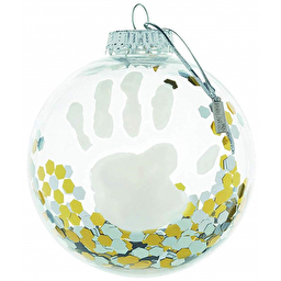 Новогодний шар Baby Art, прозрачный конфети