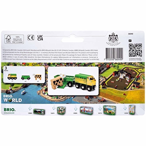 Фермерський поїзд для залізниці BRIO Special Edition - lebebe-boutique - 3
