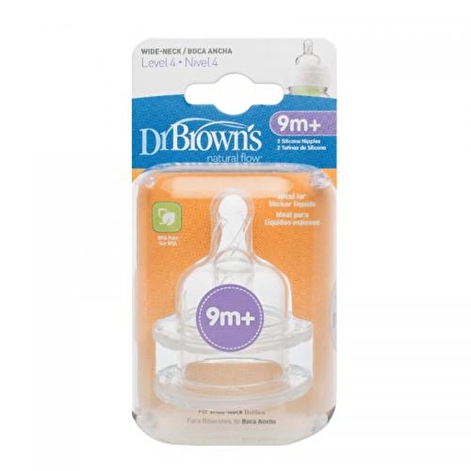 Соска для стандартної пляшечки Dr. Brown's Natural Flow, рівень 4, 2 шт - lebebe-boutique - 2