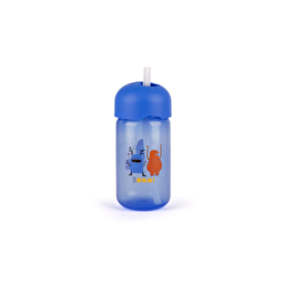 Бутылка для воды и напитков Suavinex Истории маленьких монстров, с трубочкой, синий