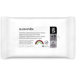 Влажные салфетки Suavinex с антисептическим эффектом 10 шт