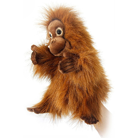 Малыш орангутанг, игрушка на руку, 25 см, реалистичная мягкая игрушка Hansa