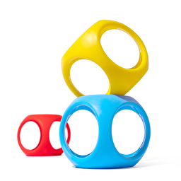 Іграшка-мяч Oibo (3 шт. в уп.) Moluk Urban Baby(яскраві кольори)