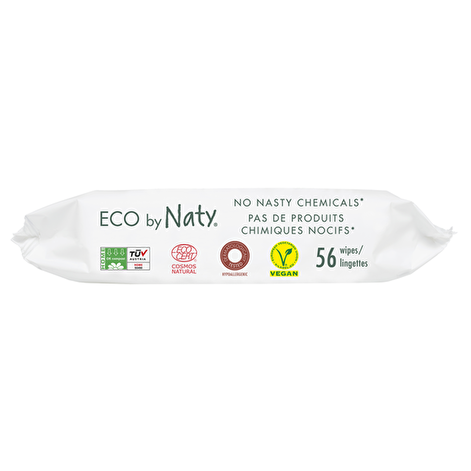 Дитячі вологі серветки ECO BY NATY З легким запахом, 56 шт. - lebebe-boutique - 2