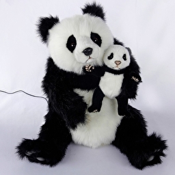 Ведмідь панда з малюком HANSA М'яка іграшка-макет, роботизована