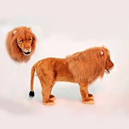 М'яка іграшка Лев, серія Animal Seat, 82 см HANSA