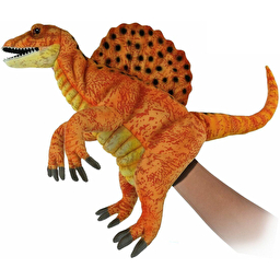 Спинозавр золотий Hansa 42 см, реалістична м'яка іграшка на руку