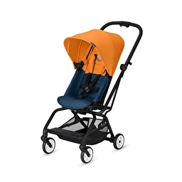 Прогулочная коляска Cybex Eezy S Twist Tropical Blue, оранжевый с синим