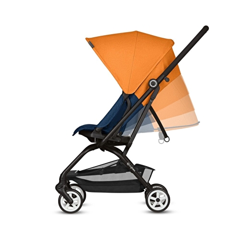 Прогулянкова коляска Cybex Eezy S Twist Tropical Blue, помаранчевий з синім - lebebe-boutique - 11