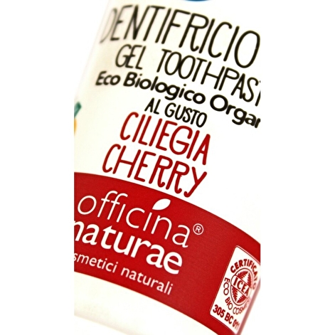 Органическая зубная паста 75мл Officina с вишневым вкусом - lebebe-boutique - 4