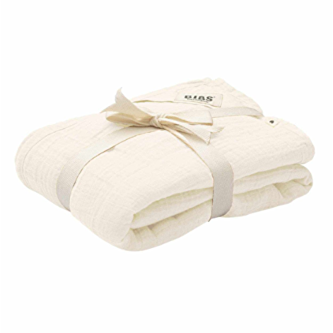Муслиновая тканевая пеленка BIBS Muslin Swaddle 1 шт в упаковке, Ivory 120x120 см