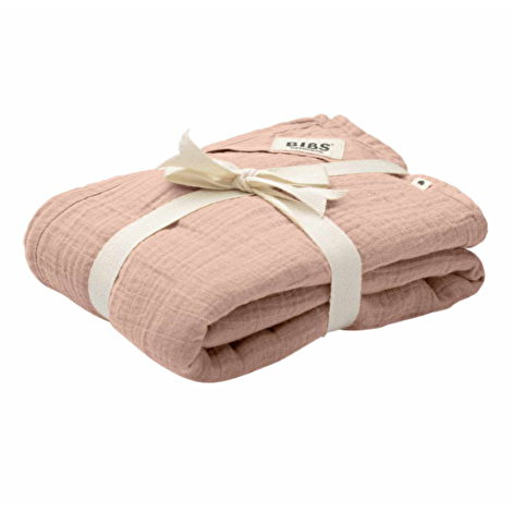 Муслиновая тканевая пеленка BIBS Muslin Swaddle 1 шт в упаковке, Pink 120х120 см