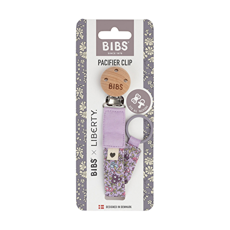 Тримач для пустушки BIBS x Liberty Pacifier Clip – Chamomile Lawn Violet Sky - lebebe-boutique - 2