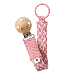 Тримач для соски BIBS Pacifier Clip Braided Dusty Pink/Baby Pink