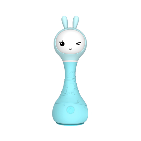 Інтерактивная іграшка-брязкальце Smarty зайка Alilo R1 блакитний - lebebe-boutique - 3