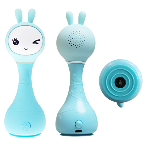 Інтерактивная іграшка-брязкальце Smarty зайка Alilo R1 блакитний - lebebe-boutique - 11