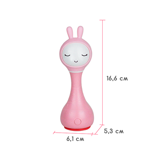 Інтерактивная іграшка-брязкальце Smarty зайка Alilo R1 рожевий - lebebe-boutique - 3