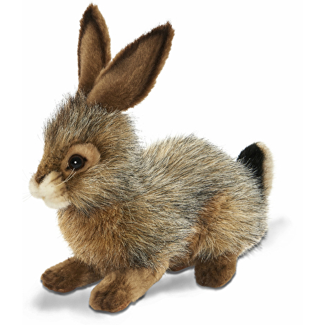Чернохвостый кролик, 25 см, реалистичная мягкая игрушка Hansa