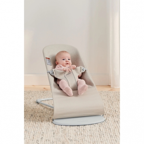 Шезлонг для немовлят BabyBjorn Bouncer BLISS 3D Jersey Light Beige - lebebe-boutique - 3