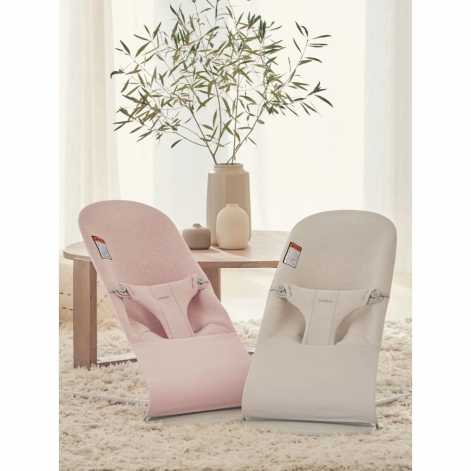 Шезлонг для немовлят BabyBjorn Bouncer BLISS 3D Jersey Light Beige - lebebe-boutique - 6