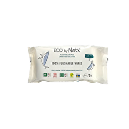 Влажная туалетная бумага Eco by Naty, без запаха 56шт