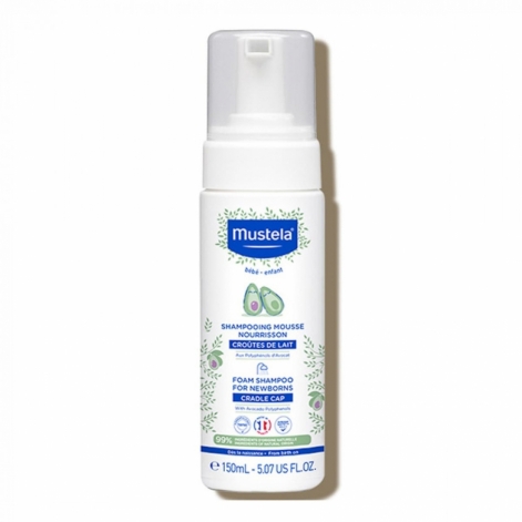 Пенка-шампунь для новорожденных MUSTELA Foam Shampoo for Newborns 150 мл, ШК 3504105034405