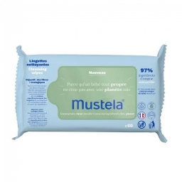 Серветки вологі дитячі для тіла Mustela Bebe Cleansing Wipes 60 шт.